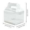 thumbnail image 3 of RomaMX Caja de cupcake de plástico de diseño transparente de 5pcs Caja de cupcake de plástico para el hogar, 3 of 8