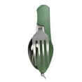 thumbnail image 5 of Eoperou Portable Folding Cutlery: Heavy Duty Metal Travel Picnic Hiking Backpacking Multifunctional Detachable Fork Spoon Fruit Cutter, 5 of 8