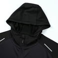 thumbnail image 6 of hoksml Men's Gradient Hooded Running Jacket Full Zip Quick Dry Lightweight Athletic Windbreaker for Outdoor Gym Cycling Daily Wear, 6 of 8