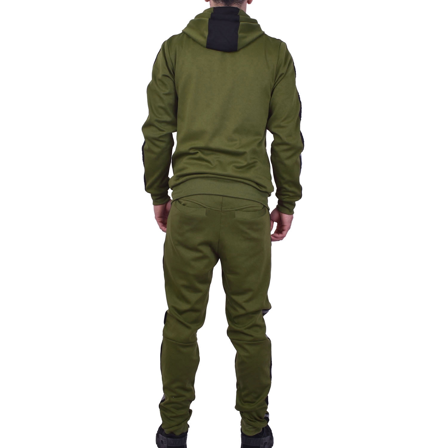Riflessi Men's Athletic Sports Casual 2 Piece Reflective Tracksuit
