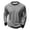 001_Gray, variant on Men's Red and White Striped Shirt Long Sleeve, Wide Stripe Crew Neck Sweatshirt for Carnival Fancy Dress Party