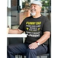 thumbnail image 2 of Funny Dad Gifts - 'When Does a Joke Become a Dad Joke? When It Becomes A-Parent' Shirt, Hat, and Socks Set for Men - Father's Day Gift Idea - Small Shirt - Unique and Hilarious Gifts for Dad, 2 of 6