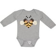 thumbnail image 3 of Inktastic Valentine's Day Bumble Bees Boys Long Sleeve Baby Bodysuit, 3 of 5