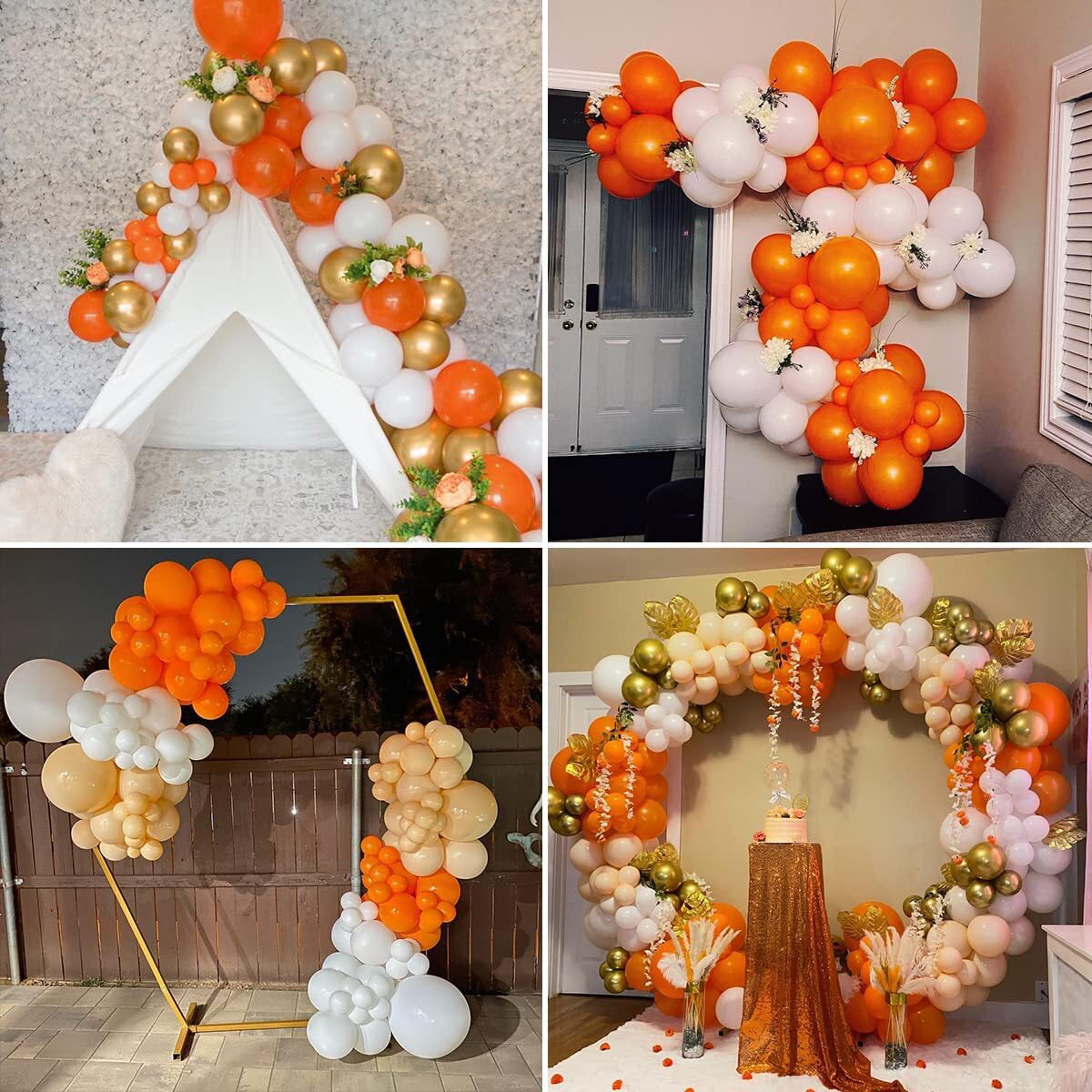 Orange Burgundy White Autumn Theme Balloons Arch Kit Birthday Wedding  Orange Theme Balloon Party Decoration Supplies - Temu Latvia