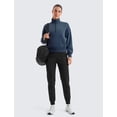 thumbnail image 4 of Sudadera CRZ YOGA SoftAura Half Zip para Mujer Azul Tinta, 4 of 6