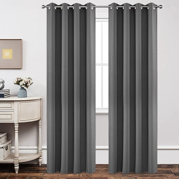 Cortinas opacas Joydeco con aislamiento térmico de 230 cm, 2 paneles