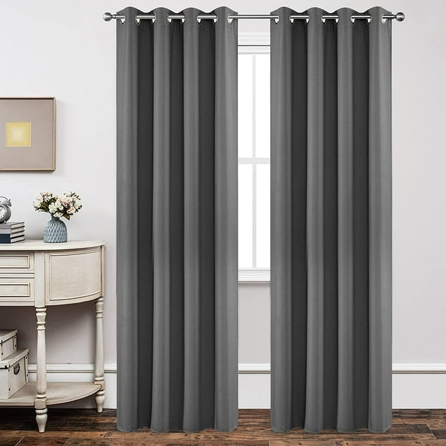 Cortinas opacas Joydeco con aislamiento térmico de 230 cm, 2 paneles
