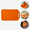 Orange, variant on Collapsible Silicone Cutting Board, 9.45 x 5.51in Portable Chopping Block, Space Saving Food Prep Mat for Camping Travel Picnic Needs
