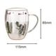 thumbnail image 4 of Taza de café de cristal navideña, taza para leche, 350ml, jugo de té, taza de agua ligera, tazas de café expreso para uso diario en el hogar, fiesta Macarena taza de leche, 4 of 8