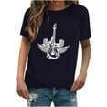 thumbnail image 2 of Pompotops T-shirt à Manches Courtes Imprimé Mode pour Femmes Blouse Décontractée Ample en Solde, 2 of 7