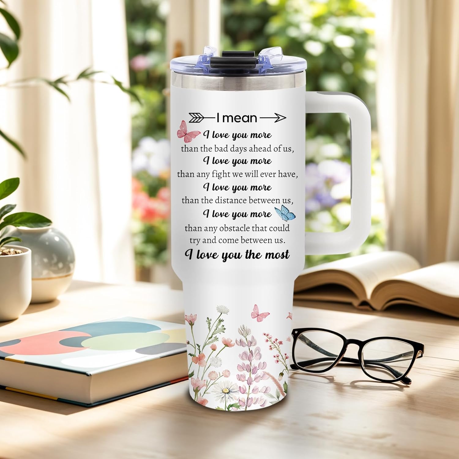 Niece Gifts from Auntie, Birthday Tumbler for Women, Christmas Graduation Gift for Nieces Adult, To My Niece, 40 Oz Tumbler with Handle Lids and Straw Christmas Gifts, 1PCS