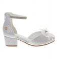 thumbnail image 2 of Badgley Mischka Girls Dress Shoes (Little Kids, Sizes 11–4), White, Size: 12, 2 of 7