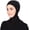 Black, variant on Solid Women's Muslin Hijab Sport Head Scarf - Plain Under Scarf Muslimah Turban Cap - Ramadan Accessory