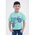 thumbnail image 2 of Monster Jam Toddler Boys' Novelty 3D Graphic T-Shirt Turquoise Megalodon, 2 of 6