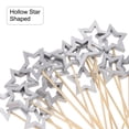 thumbnail image 4 of Palillos de cóctel de bambú en forma de estrella hueca, 200 unidades, 4 of 7