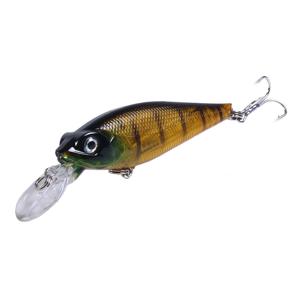 HENGJIA Minnow Bass Fishing Lures - Jerkbait Lure Set Hard Baits Crankbait for Catfish Trout Walleye Fishing Plug 8Pcs/kit