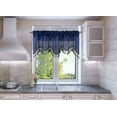 thumbnail image 2 of 1PC WAVE WATERFALL VALANCE SWAG WINDOW CURTAIN W/TASSEL TRIM CASCADING FAUX SILK, 2 of 4