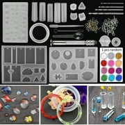 83pcs Resin Casting Silicone Molds Epoxy Spoon Kit Jewelry Making Pendant Craft