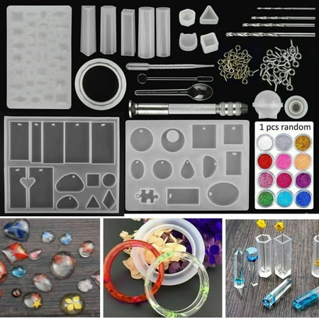 83pcs Resin Casting Silicone Molds Epoxy Spoon Kit Jewelry Making Pendant Craft