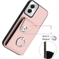 thumbnail image 6 of Case for Motorola Moto G Power 5G 2024 Wallet Case Women,Premium Leather with 6 Card Slots Kickstand Durable Magnetic Clasp Shockproof Case for Moto G Power 5G 2024 Pink YBK, 6 of 16