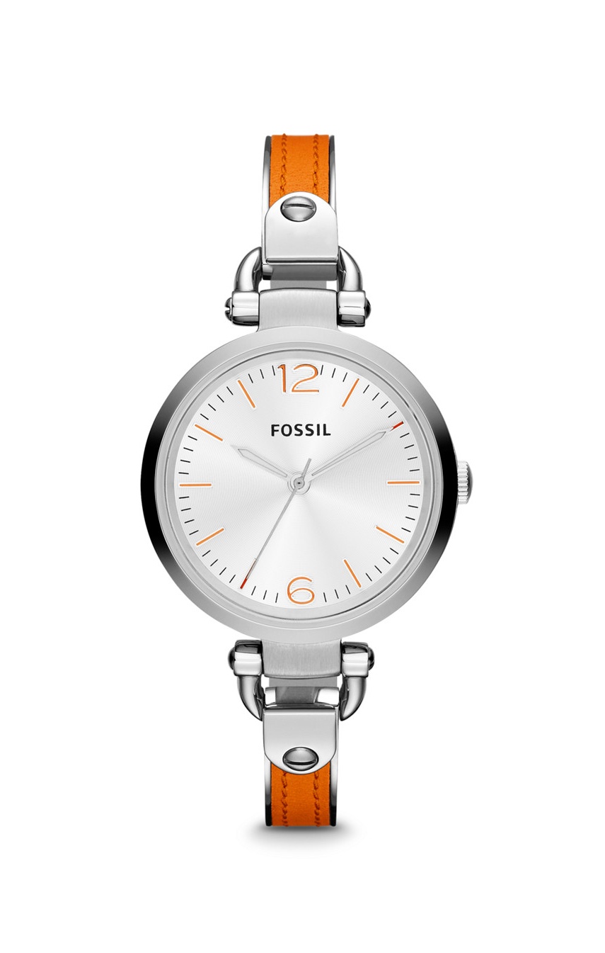 Stainless Steel Leather Orange 