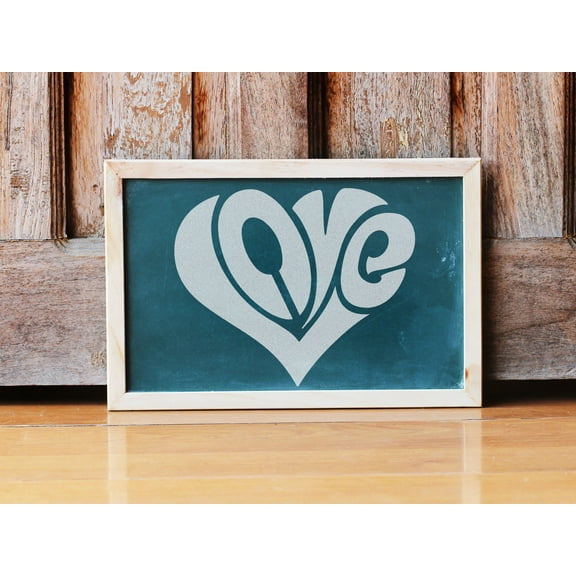 Love Heart Stencil - Art and Wall Stencil (6"x6")