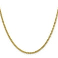 thumbnail image 3 of Auriga 14K Yellow Gold 2.75 mm Semi-Solid Wheat Chain Necklace for Women 22", 3 of 7