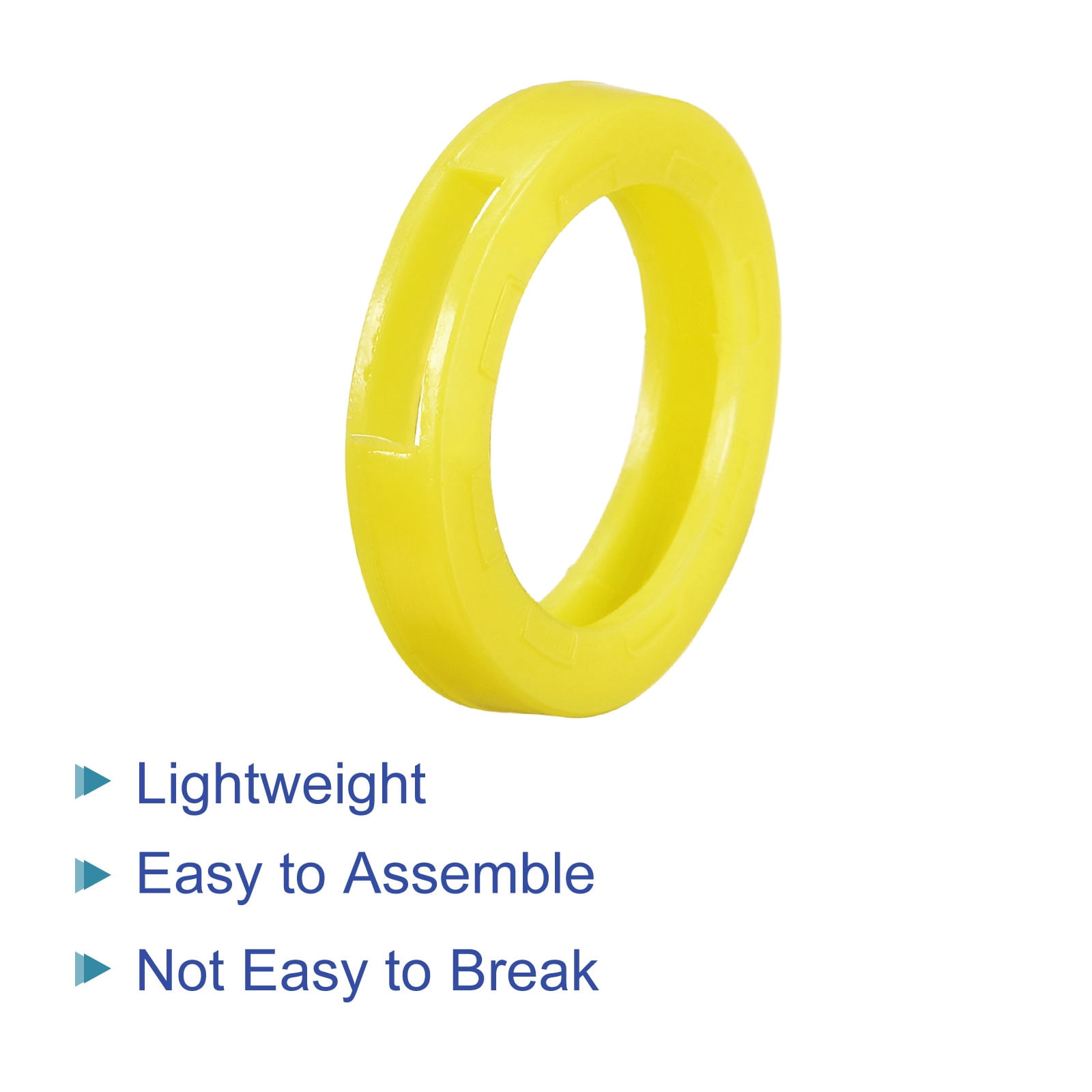 Unique Bargains Key Cap Cover Rings Keys Identifier Coding Tags Silicone Yellow