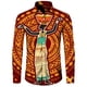 thumbnail image 4 of Nueva camisa para hombre, Dashiki, estampado africano, camisetas de manga larga, camisetas tradicionales para parejas, ropa de calle de estilo étnico de hip hop con solapa, 4 of 5