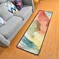 thumbnail image 5 of Kitchen Rugs and Mats Non-Skid Washable Runner Rugs Rainbow Marble Ink Abstract Fluid Art Long 72x24 inch for Floor Cushioned Hallway Entryway Indoor 2x6, 5 of 7