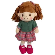 Linzy Plush 16 Hannah Baby Doll with Plaid Dress & Green Jacket