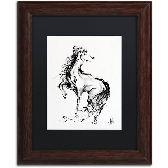 Trademark Fine Art 'Pride' Canvas Art by Marc Allante, Black Matte, Wood Frame