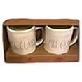thumbnail image 3 of Rae Dunn Large Letter Ceramic Christmas Mr. and Mrs. Claus Coffee Mugs Set of 2, 3 of 3