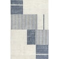 thumbnail image 2 of nuLOOM Adabelle Contemporary Striped Area Rug, 4' x 6', Blue, 2 of 9
