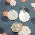 thumbnail image 2 of Pendientes AMOR SPES de Concha Marina Natural en Plata, 2 of 7