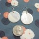 thumbnail image 2 of Pendientes AMOR SPES de Concha Marina Natural en Plata, 2 of 7
