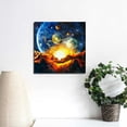 thumbnail image 3 of FANNA Galaxy in Hand Universe Planet Starry Sky Wall Hanging Cosmic Outer Space  20x20in, 3 of 5