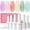 6Pcs Pastel Jelly Gel Polish Set, variant on Gel Nail Polish Set - 6 Colors Jelly Pastel Macaron, Soak Off UV/LED, Sheer Jelly Tones for Spring Summer Gift for Girls 10ML