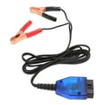 thumbnail image 4 of Câble d'Alimentation de Secours, Économiseur de Données de Mémoire de Voiture à Câble Flexible de 6,5 Pieds de Long avec Clips Noirs Rouges pour Véhicule, 4 of 8