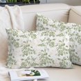 thumbnail image 2 of Sage Green Fruit Pillow Covers 12"x20", Vintage Plant Nature Botanical Flower Soft Brushed Microfiber Breathable Throw Pillow Covers, Pillowcase with Zipper for Couch Sofa Bedroom Living Room, 2 of 9
