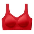 thumbnail image 4 of Bras for Women,Comfortable Large Thin Sagging Side Beauty Back Shining No Steel Ring Wrapping Bra - Supportive Stylish and Versatile Design,Sports Bras for Women,Red,XL, 4 of 4