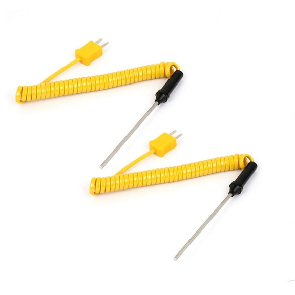 Unique Bargains K-Type Thermocouple Stainless Steel Probe Temperature Controller Sensors 2pcs