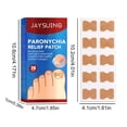 thumbnail image 4 of Parche de uñas 20 piezas, parche de reparación de uñas transpirable e indoloro, reduce el dolor para uso diario, 4 of 4