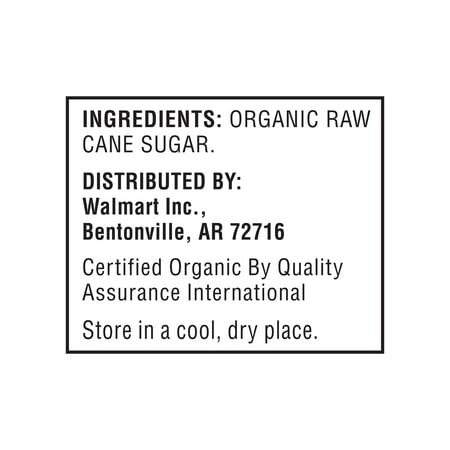 Great Value Organic Granulated Cane Sugar, 4 lbs