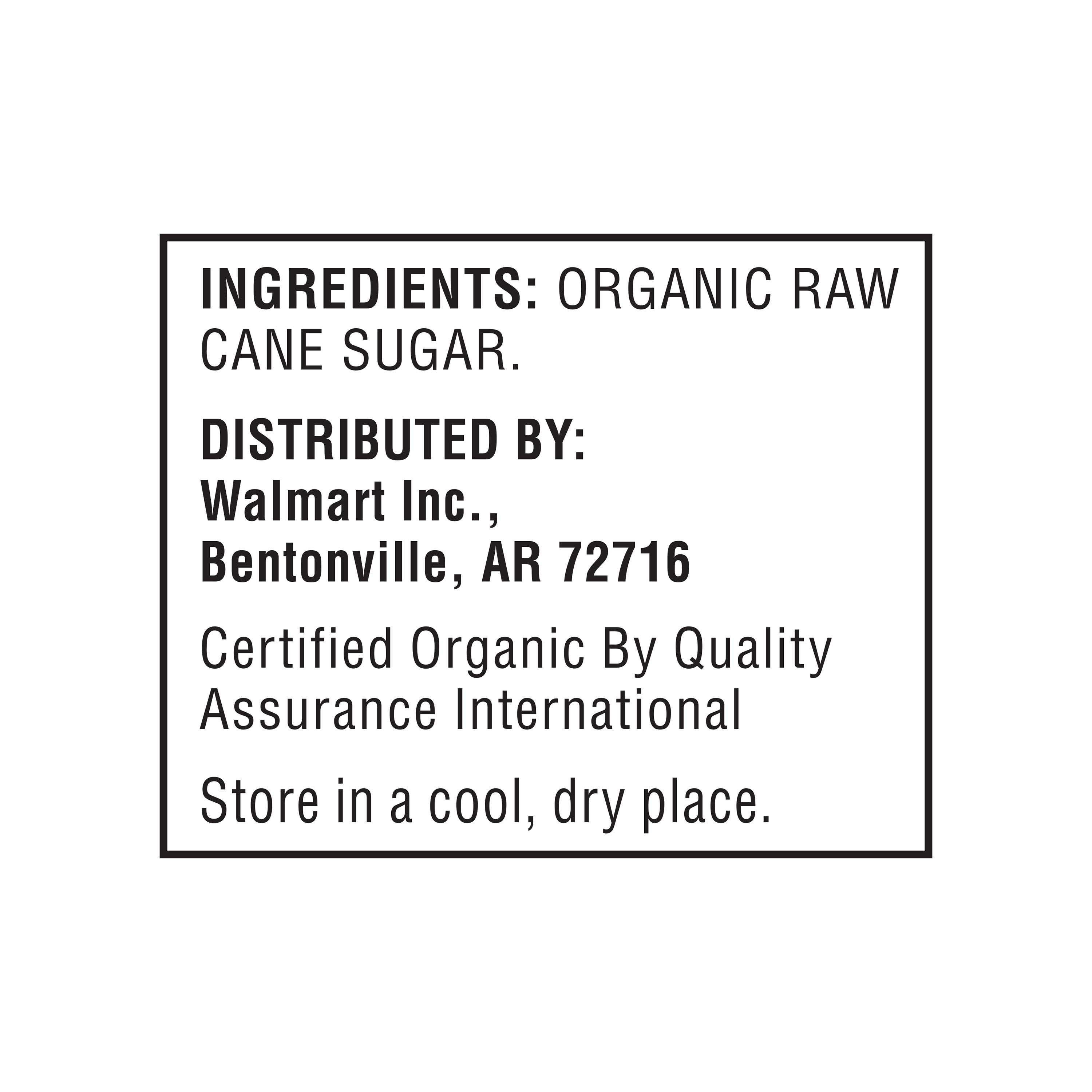 Great Value Organic Granulated Cane Sugar, 4 lbs - image 4 of 7