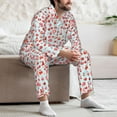 thumbnail image 7 of Balery fox gnomes and hearts Pattern Pajama Sets for Men Long Sleeve 2 Piece Sleepwear Loungewear Sets Soft PJ's with Pockets Long Sleeve Comfy Pj Sets-Medium, 7 of 7