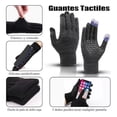 thumbnail image 4 of Bufanda Sombrero Guantes Conjunto Tejido Lana Moda Unisex, 4 of 7