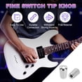 thumbnail image 3 of Uxcell 5Pcs 3 Way Guitar Toggle Switch Tip, M4 Brass Threaded Toggle Pickup Switch Knob Tip for LP Electric Guitar Replacement Parts, Silver, 3 of 6