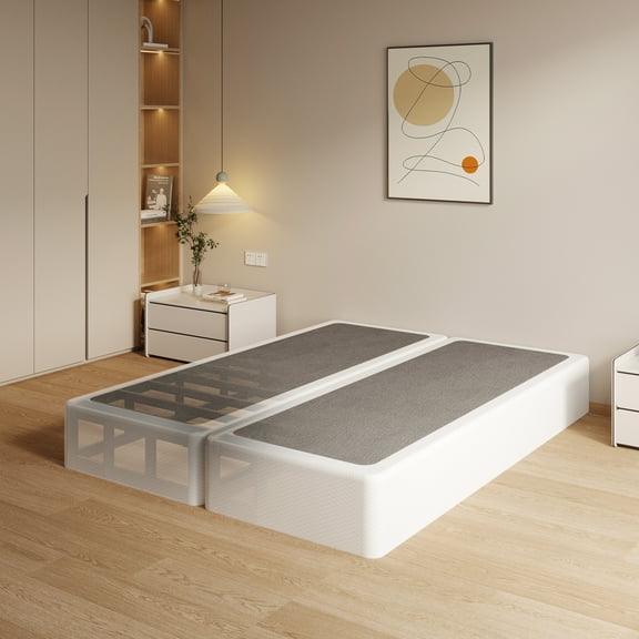 Maenizi 10 Inch Split Full Size Box Spring - Fabric Covered, Noise-Free & Easy Assembly