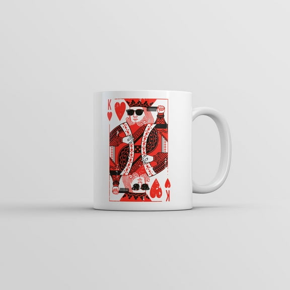King Of Hearts Mug Funny Vintage Graphic Coffee Cup